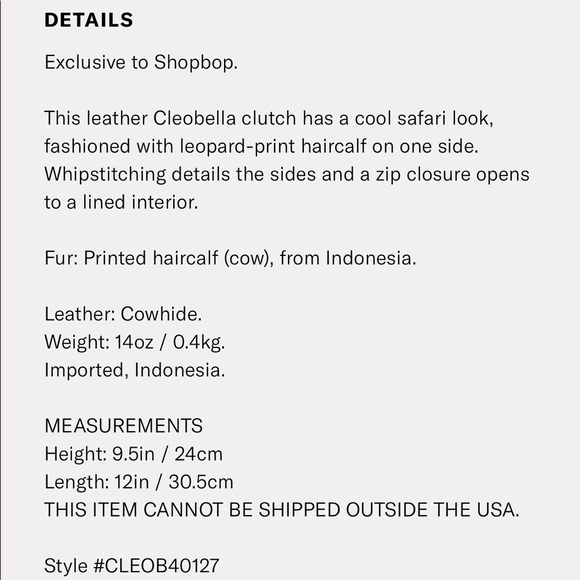 Cleobella | leopard clutch - Picture 8 of 8